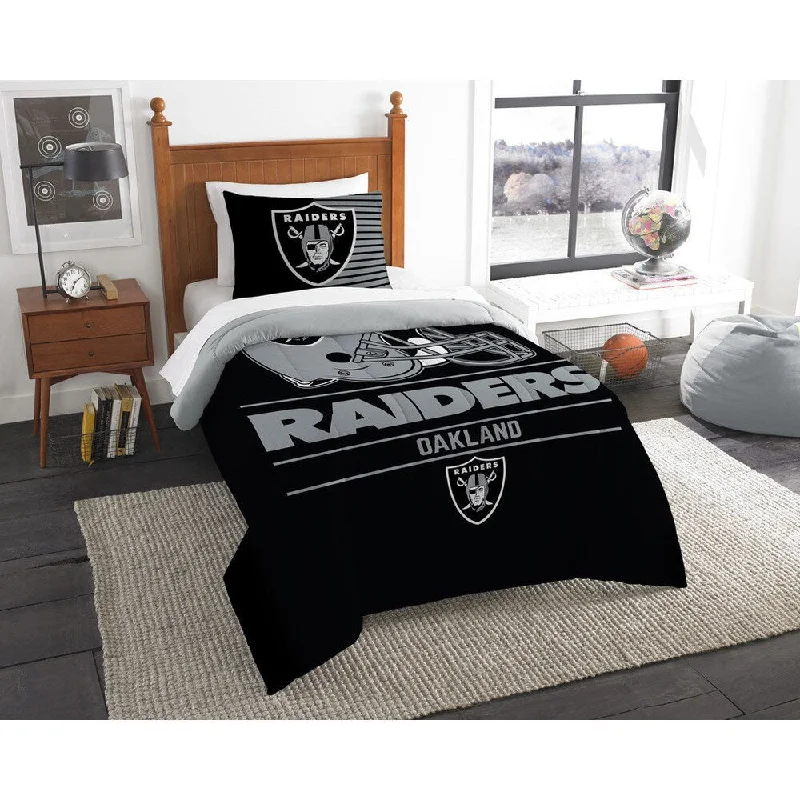 The Northwest Company NFL Oakland Raiders Draft Twin 2-piece Comforter Set