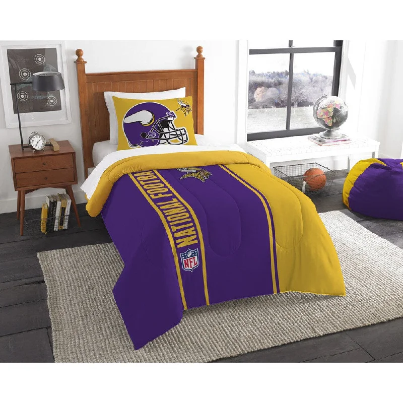 The Northwest Company Official NFL Minnesota Vikings Twin Applique 2-piece Comforter Set